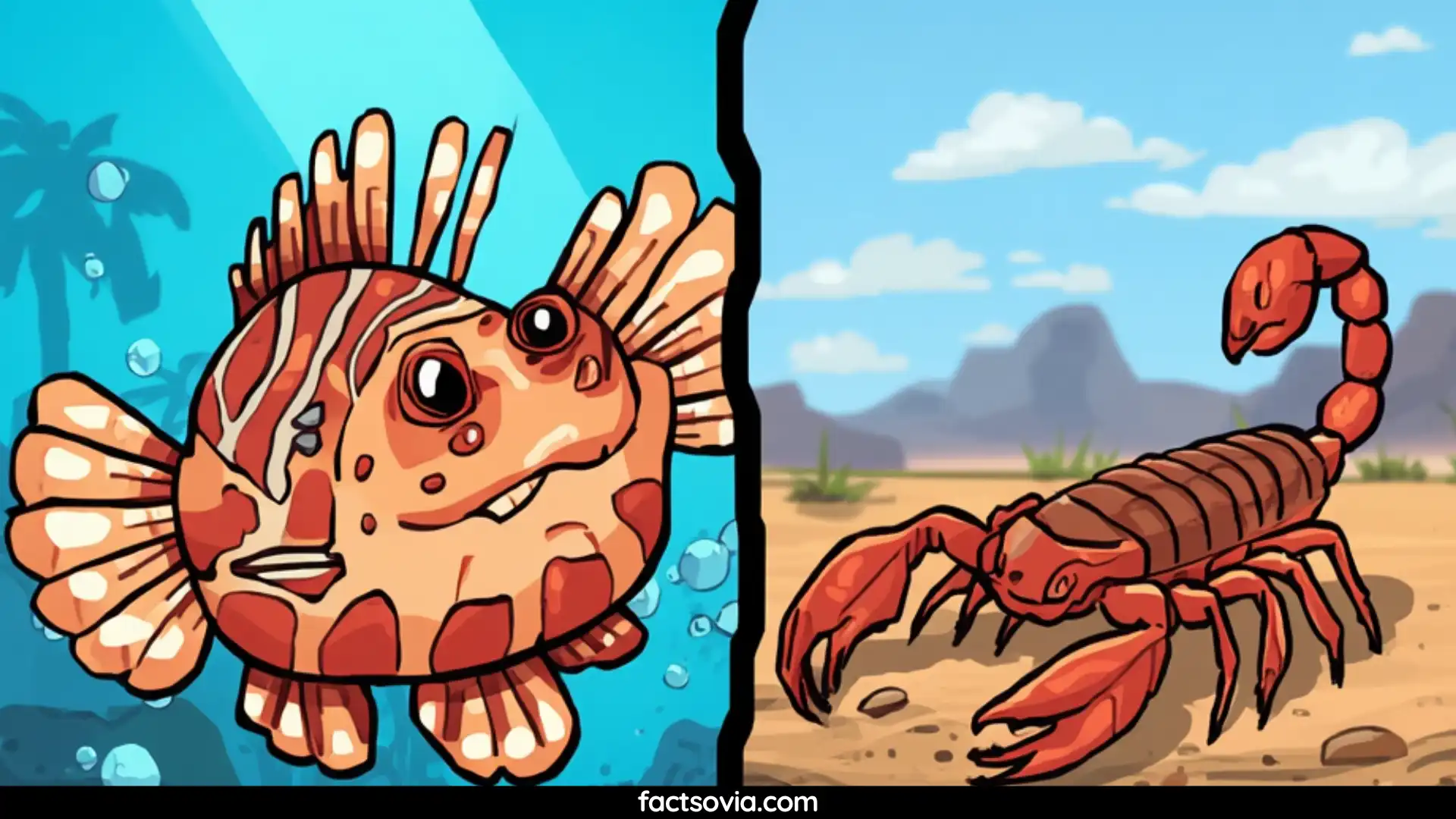 Image showing poisonous vs venomous animal