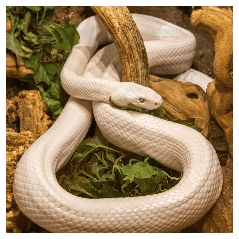 Leucistic Texas Rat Snake pet