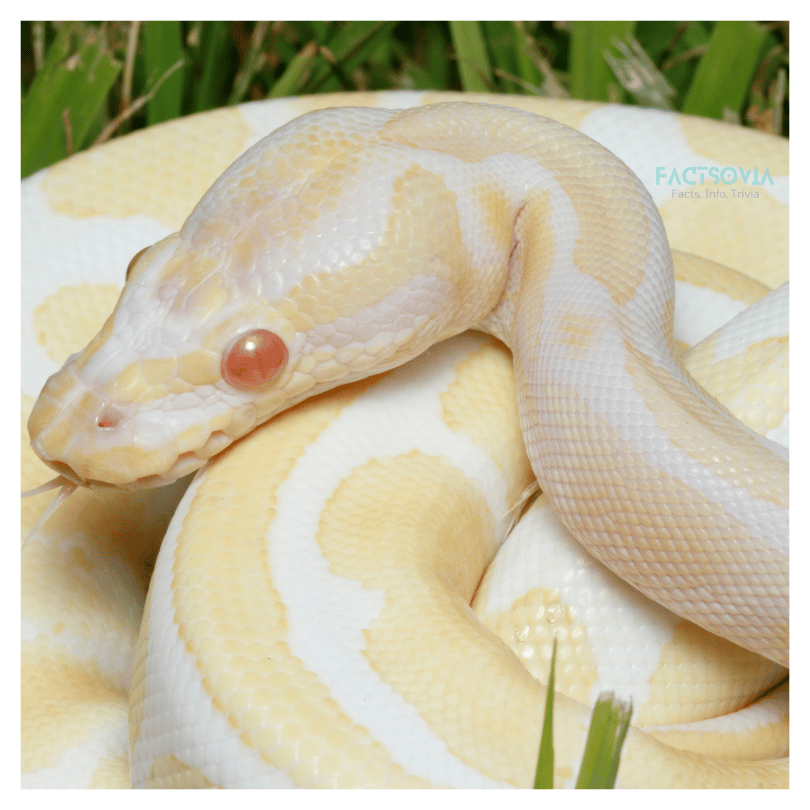 white ball python pet